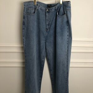 PrettyLittleThing Blue Flare & Wide Leg Jeans with Split Hem